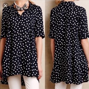 Anthropologie Polka Dot Tunic